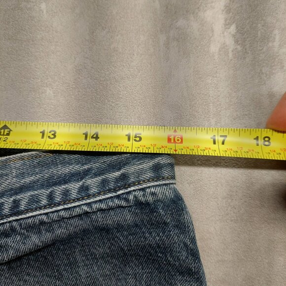 Axist Mens Blue Denim Jeans 33x32 Relaxed Fit Straight Leg 100% Cotton - Picture 12 of 13